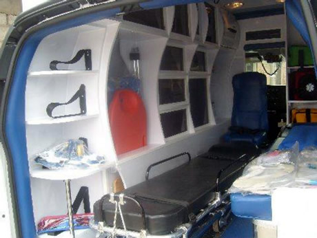 Ambulancia Vista Interior
