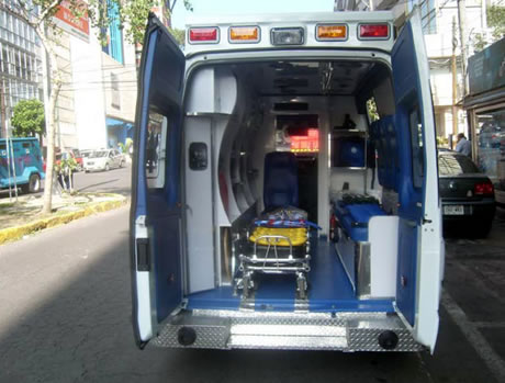 Ambulancia Vista Interior